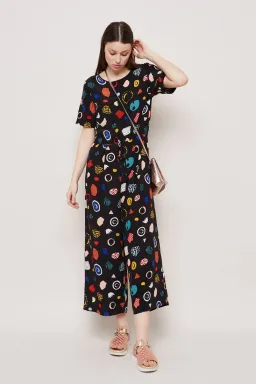 Gorman Atelier Bingo Jumpsuit Fleur Noire Size 14 for rent on The Volte - image 1