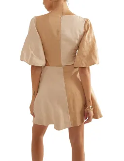 Sovere Duet Mini Dress Sandstone Size 6 for rent on The Volte - image 3