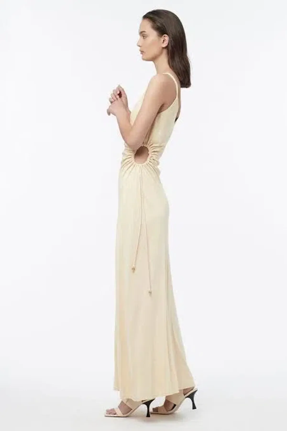 Manning Cartell Tuning In Chain Dress Yellow Size 12 - Image 2