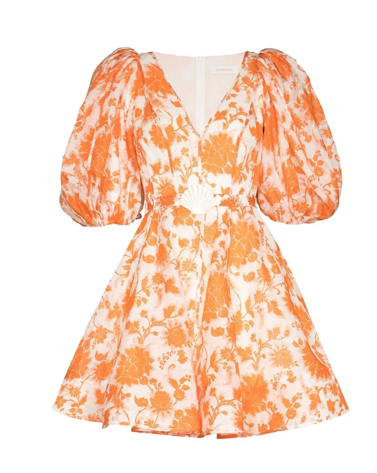 Zimmermann Postcard Puff Sleeve Mini Dress Floral Size 1 / Au 10 - Image 5