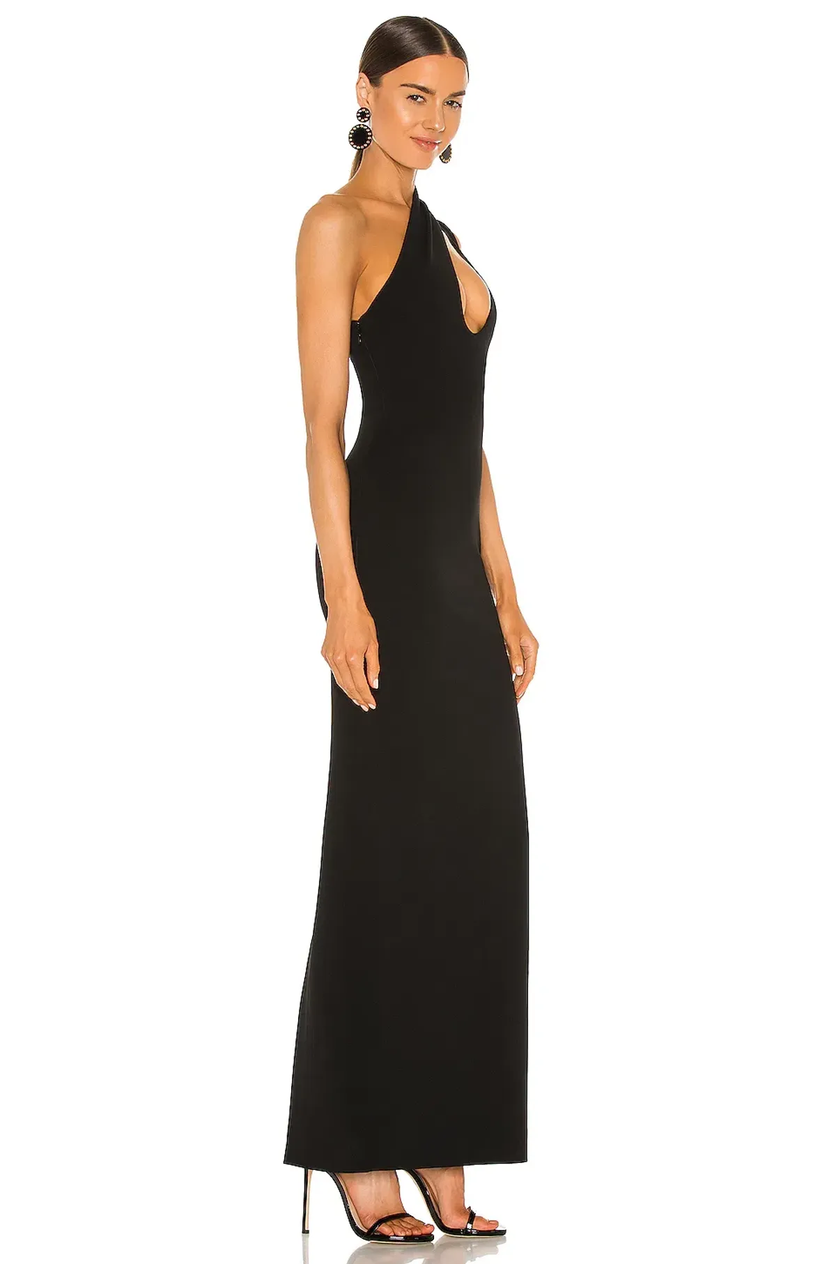Solace London Krista Maxi Dress Black Size 8 - Image 1