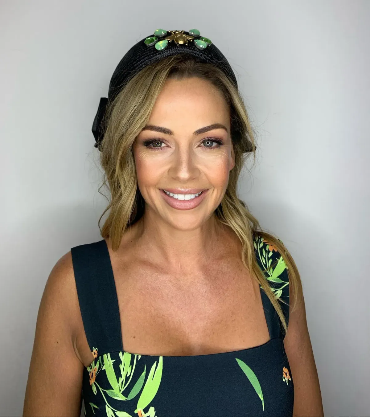 Halo & Rose Pillbox Hat Black/Green - Image 3