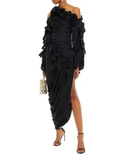 Zimmermann Resistance Bow Long Gown Black Size 8 for rent on The Volte - image 1