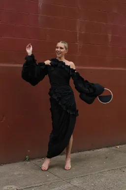 Zimmermann Resistance Bow Long Gown Black Size 8 for rent on The Volte - image 3