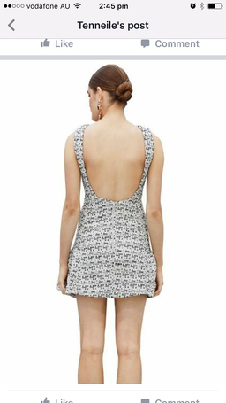 By johnny Marthe lace elastic frill mini dress for rent on The Volte - image 6
