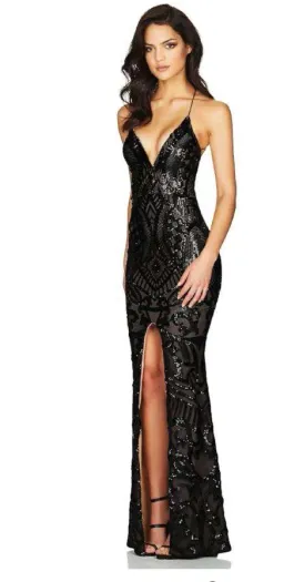 Nookie Mon Cherie Gown Black Size 8 for rent on The Volte - image 1