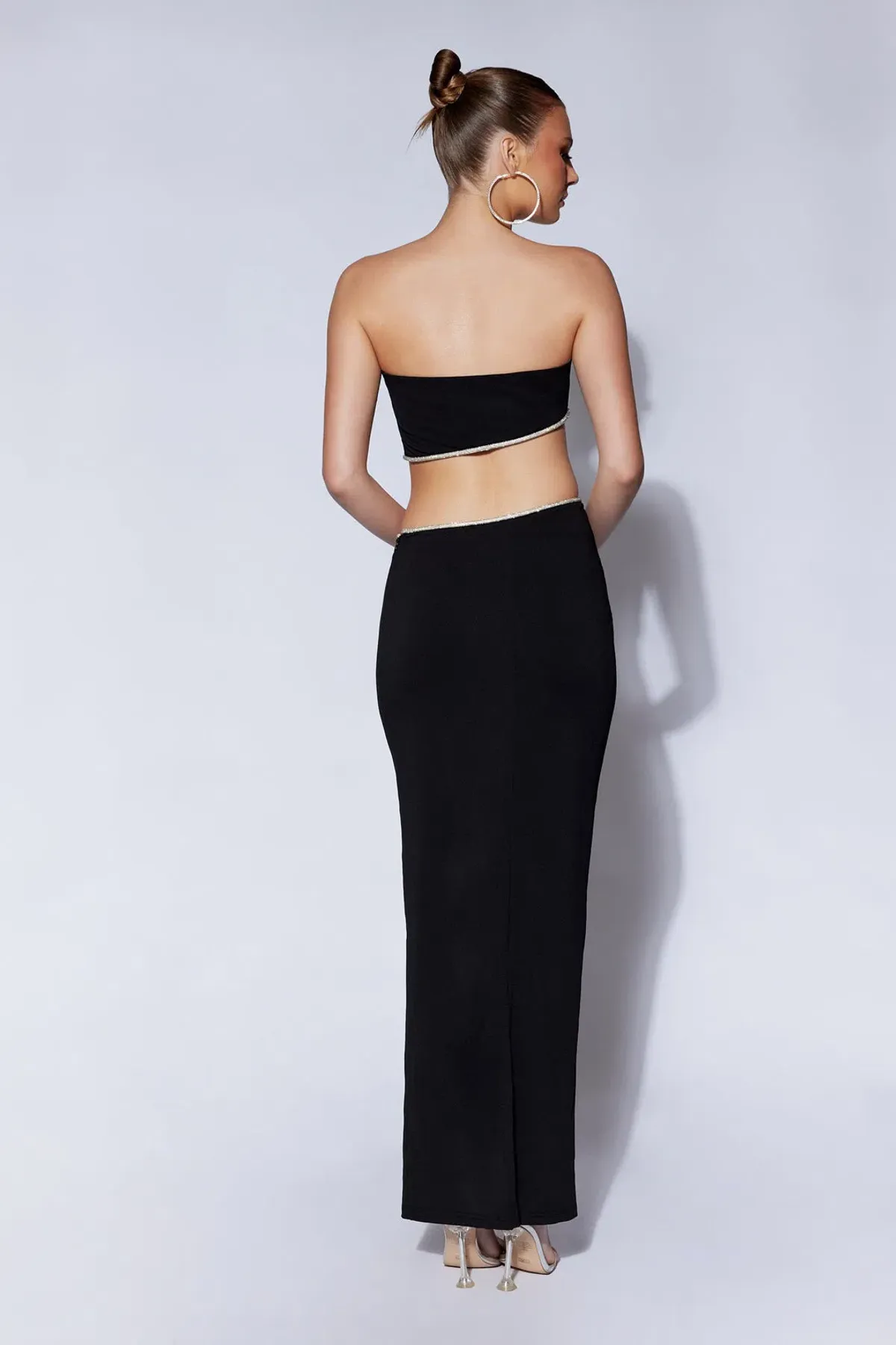 Meshki Jaden Strapless Cut-Out Maxi Dress Black Size XS - Image 5