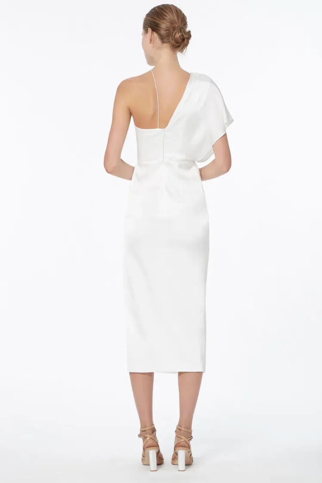 Manning Cartell Heat Asymmetric Dress White Size 10 for rent on The Volte - main image