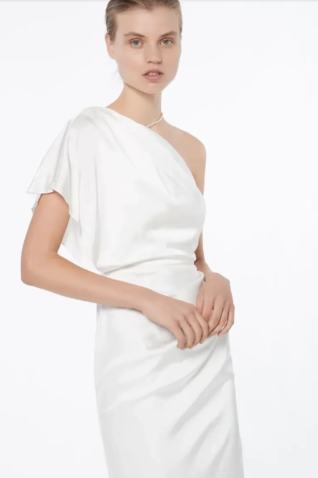 Manning Cartell Heat Asymmetric Dress White Size 10 for rent on The Volte - main image