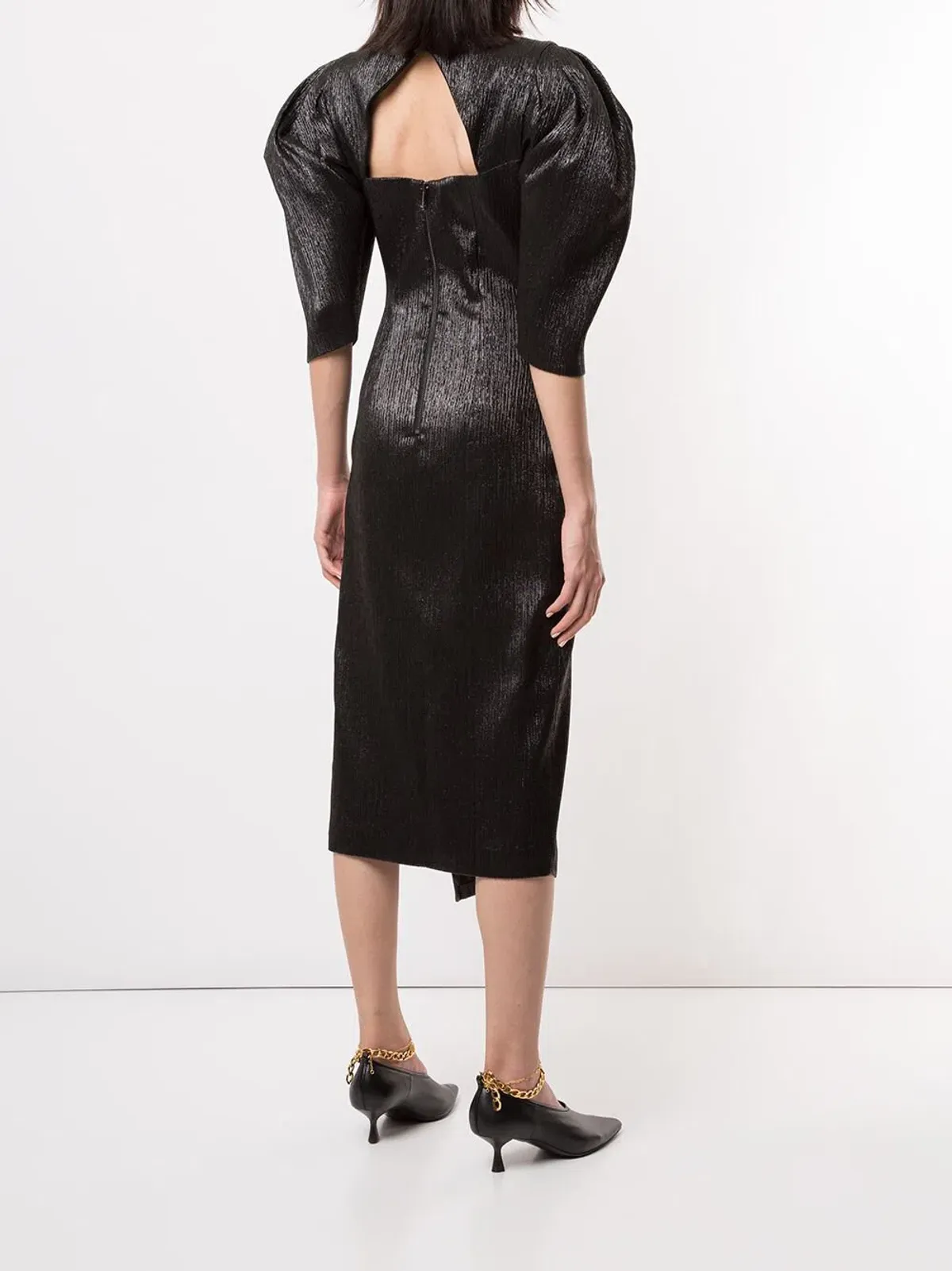 Ginger & Smart Celestial Asymmetric Dress Black Size 10 - Image 2