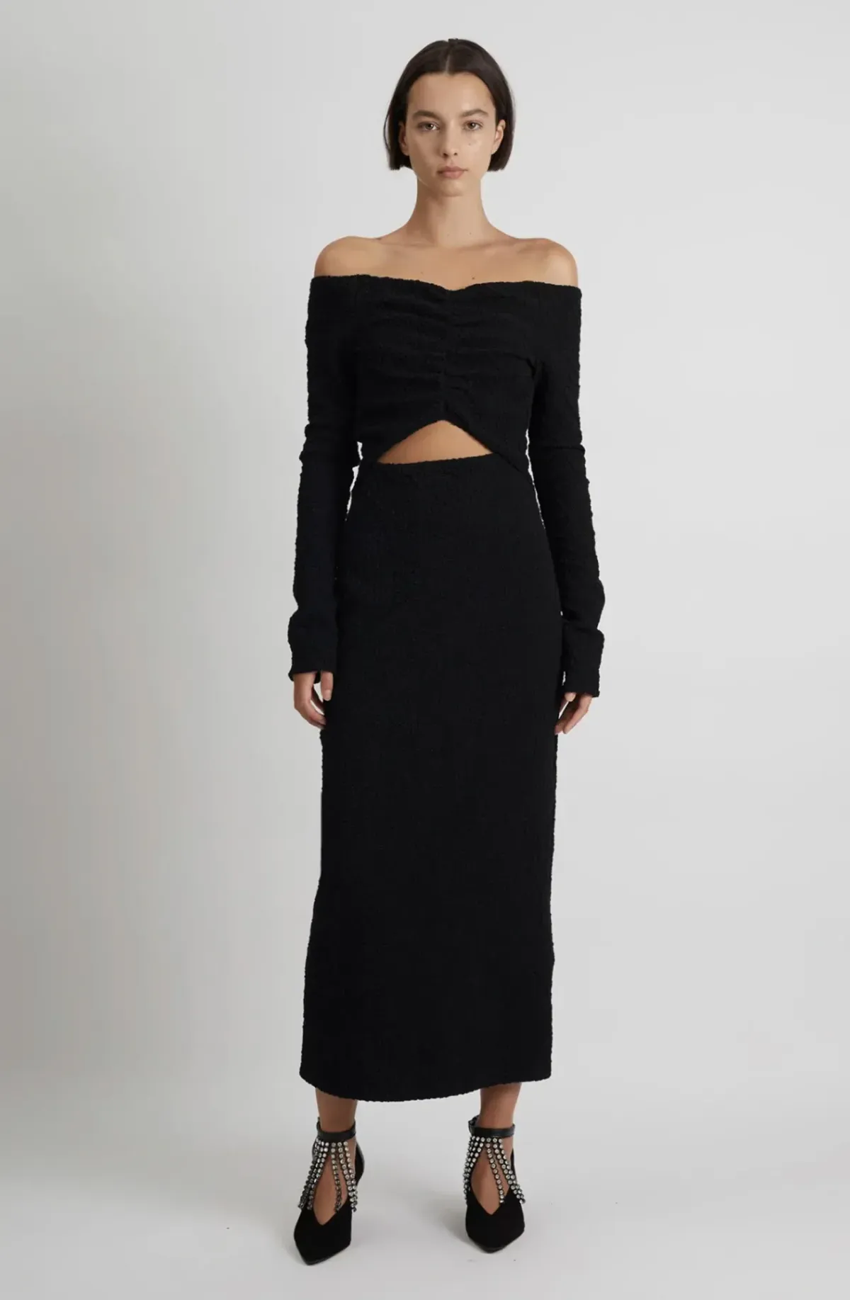 Camilla and Marc Minerva Dress Black Size 8 for rent on The Volte - main image
