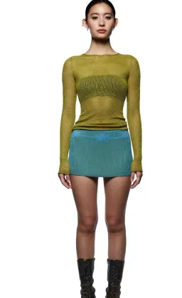 Tank Air Studio Hot Mesh Top and Lotus Mini Skirt Green/Blue Size AU 6 for rent on The Volte - image 1
