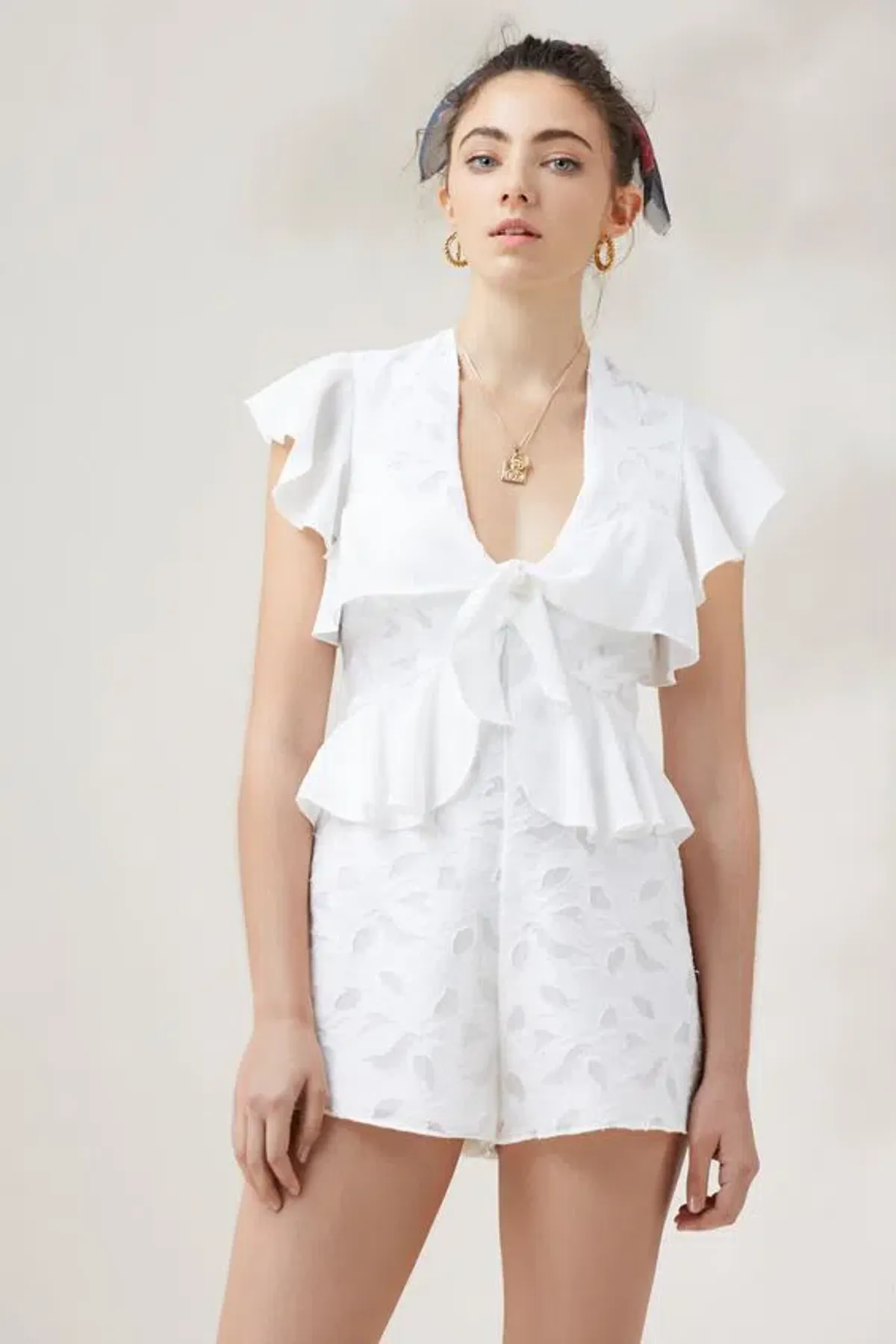 Finders Keepers Kindred Playsuit White Size M - Image 1