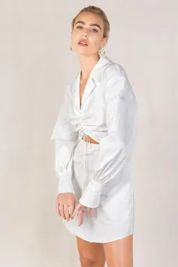 Misha Narla Mini Dress White Size 6 for rent on The Volte - image 1