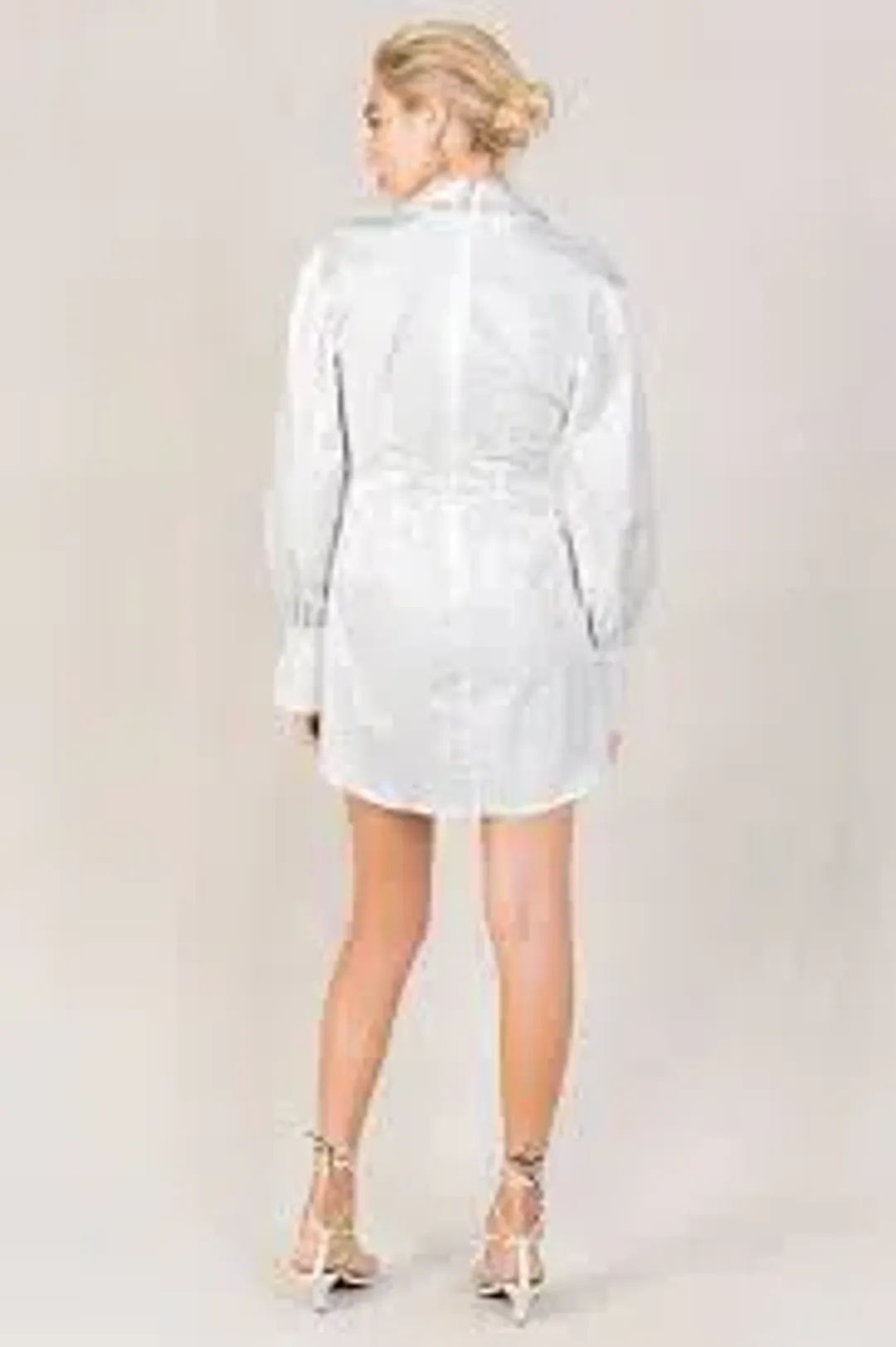 Misha Narla Mini Dress White Size 6 for rent on The Volte - main image