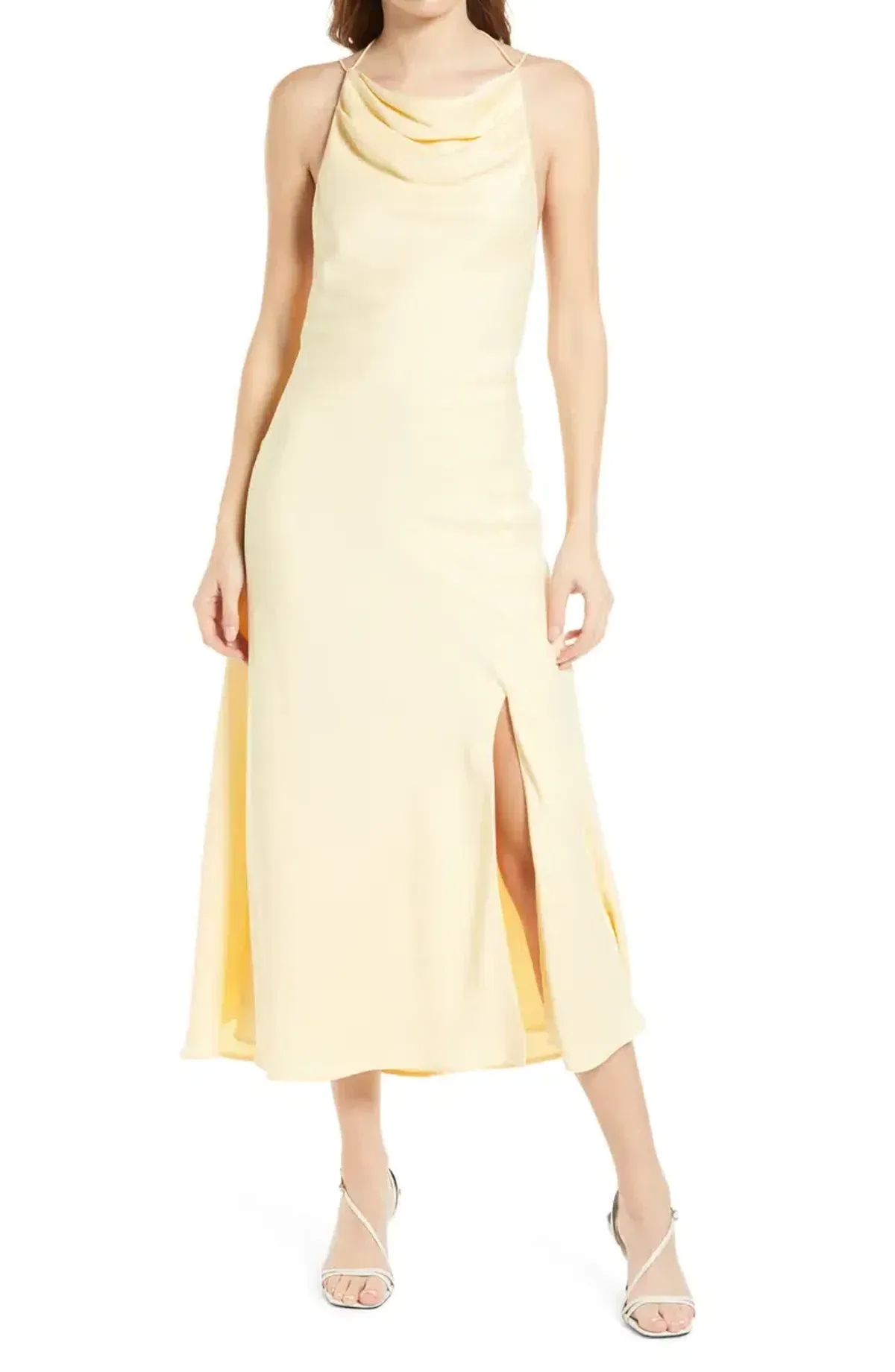 Misha Dawn Halter Dress Italian Straw Size 6 - Image 1