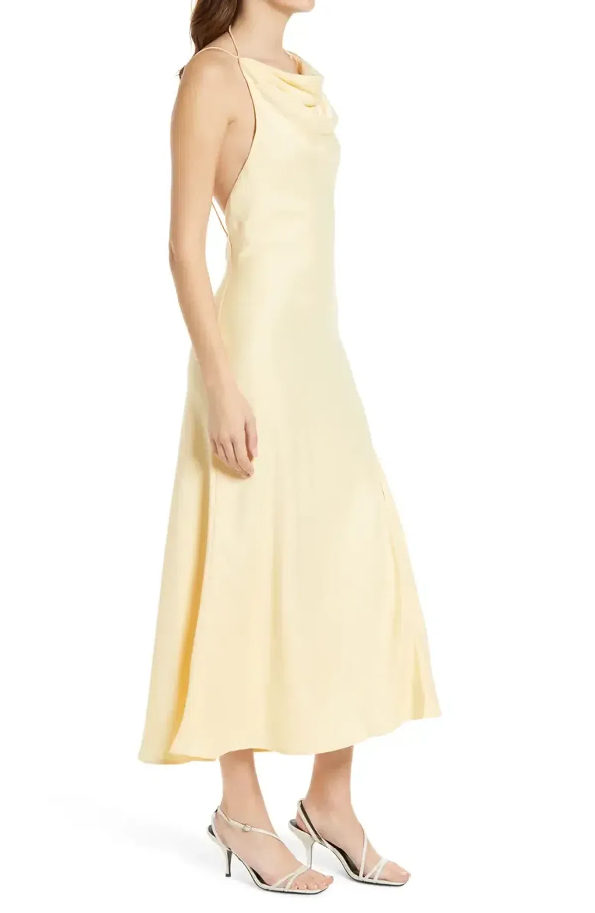 Misha Dawn Halter Dress Italian Straw Size 6 - Image 2