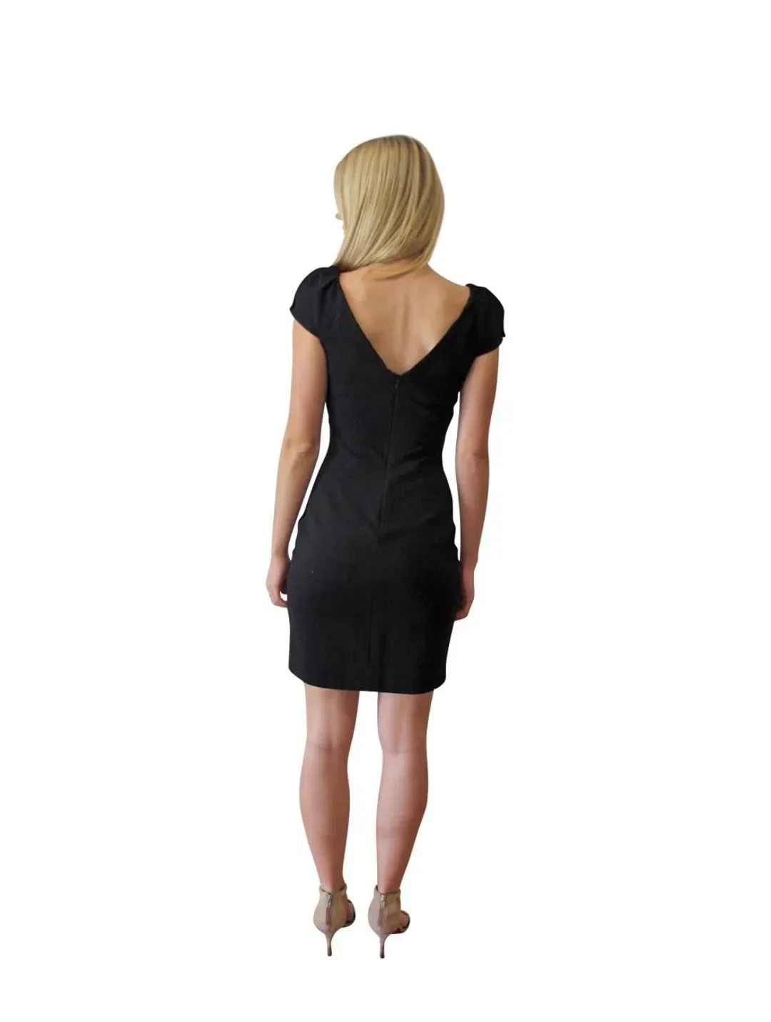 Diane Von Furstenberg Helen Mini Dress Black Size 8 for rent on The Volte - main image