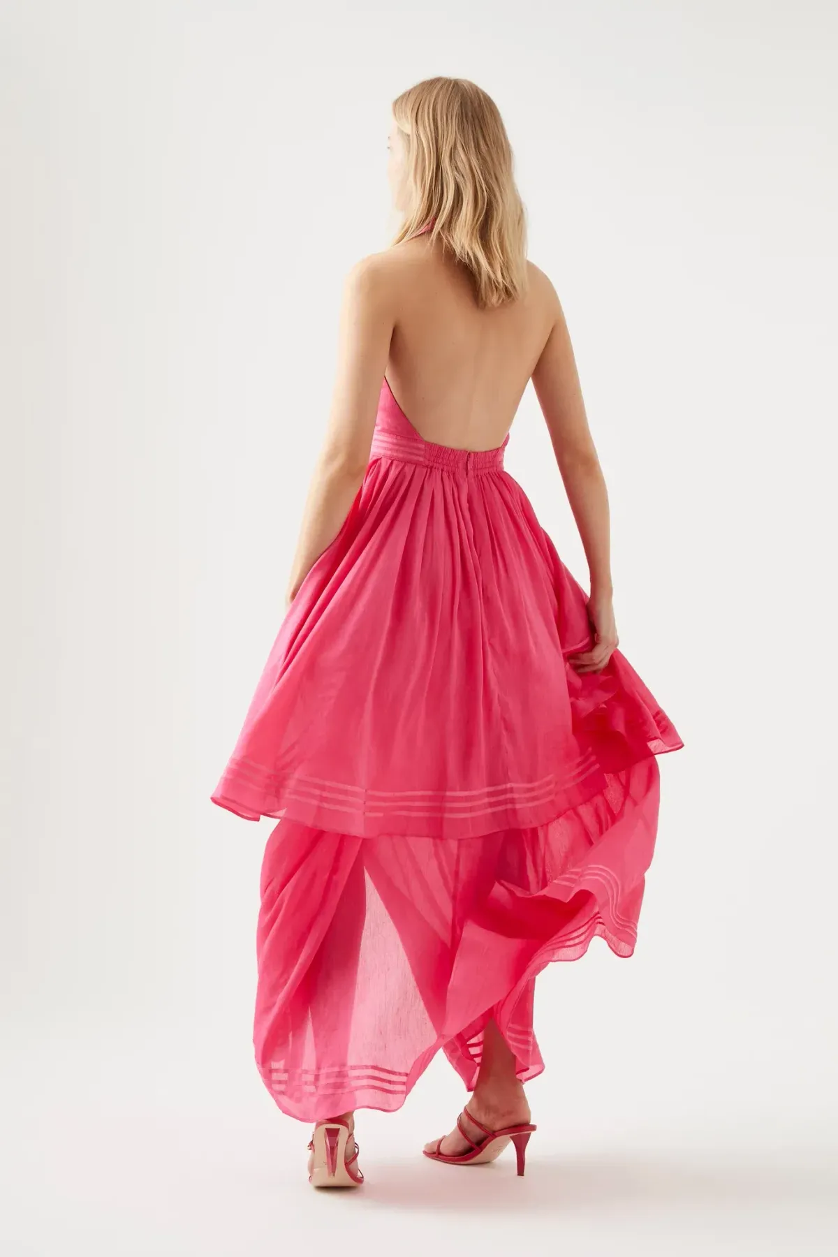 Aje Sienna Maxi Dress Pink Size 8 - Image 3
