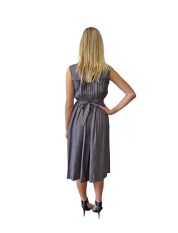 Scanlan Theodore V Neck Dress Grey Size 8 for rent on The Volte - image 3