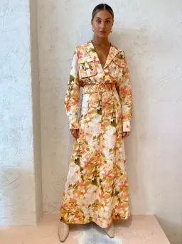 Significant Other Svana Skirt & Vienna Top Set in Watercolour Floral Print Size 6 for rent on The Volte - image 1