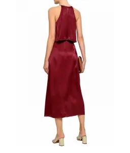 Zimmermann Swing Picnic Dress Burgundy Size 2/ Au 12 for rent on The Volte - image 2