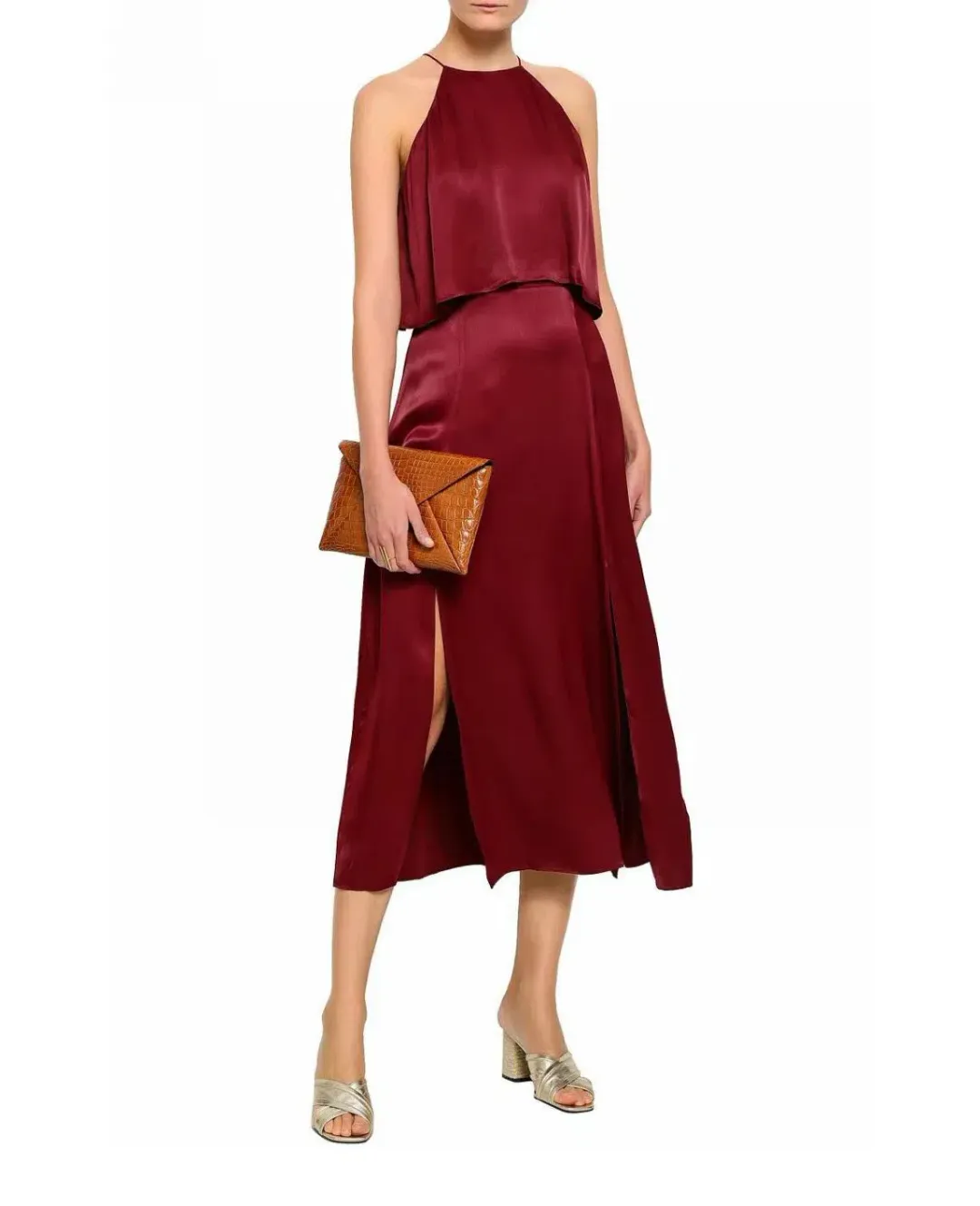 Zimmermann Swing Picnic Dress Burgundy Size 2/ Au 12 for rent on The Volte - main image