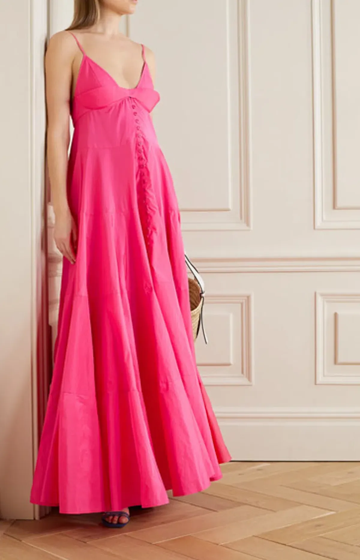 Jaquemus La Robe Manosque Maxi Dress Pink Size 10 - Image 6