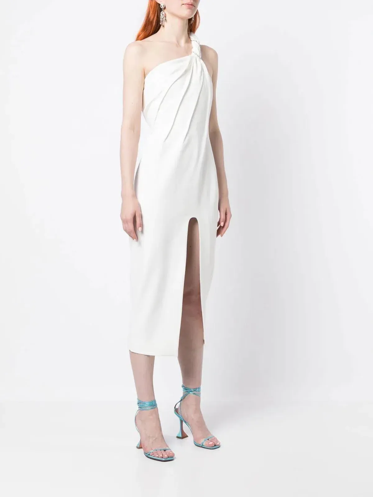 Rachel Gilbert Claudio Midi Dress Ivory Size AU 8 - Image 2