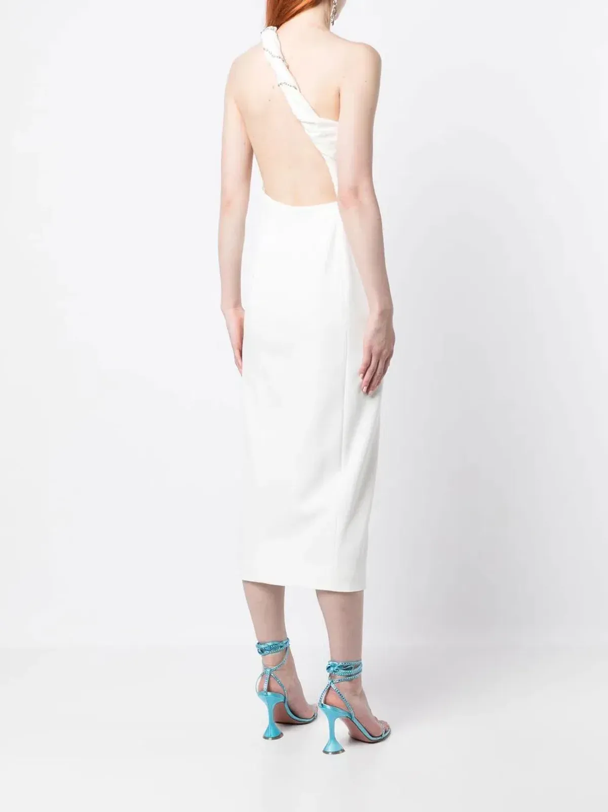 Rachel Gilbert Claudio Midi Dress Ivory Size AU 8 - Image 3