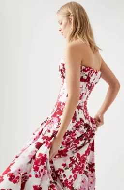 Aje Mathilde Bubble Hem Dress Print Size 14 for rent on The Volte - image 3