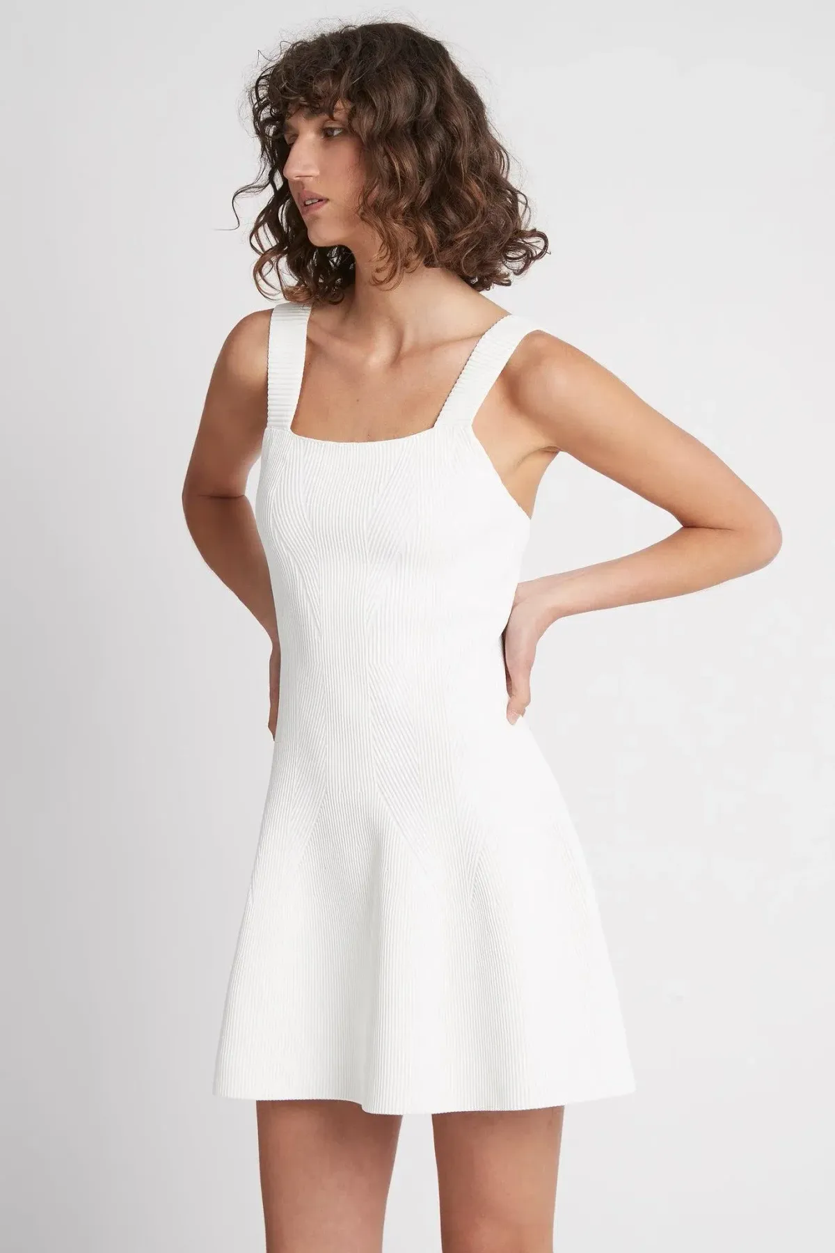 AJE Casa Mini Knit Dress Ivory Size 6 - Image 3