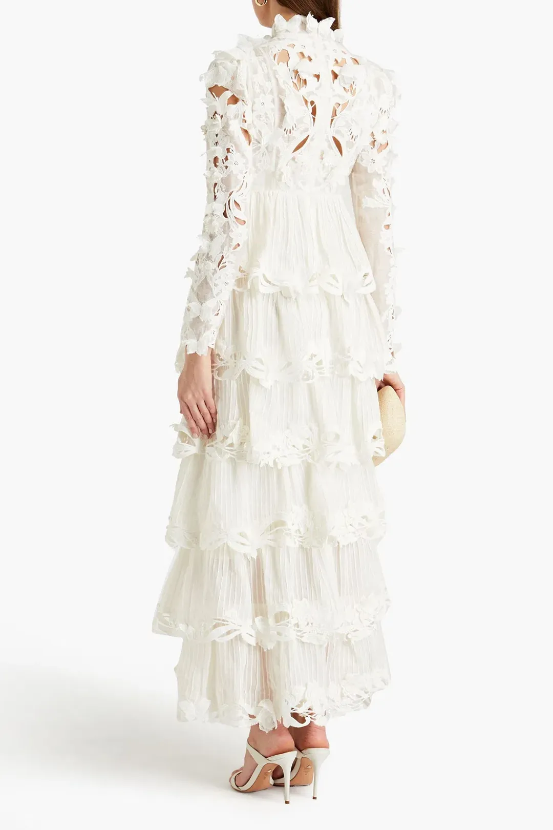 Zimmermann Luminous Embroidered Gown Natural Size 2 for rent on The Volte - main image