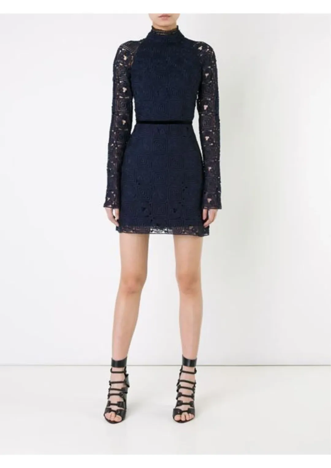 Manning Cartell Square Limits Mini Dress Navy Size 10 for rent on The Volte - main image