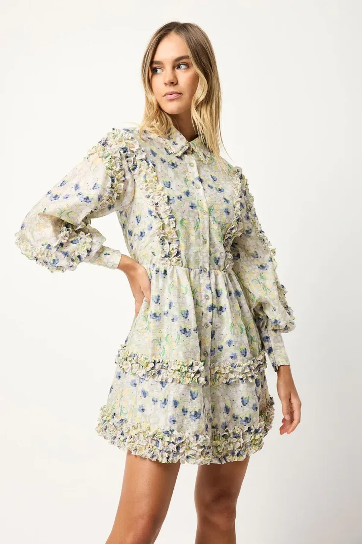 ElliattKendari Mini Dress Green Size 8 - Image 1