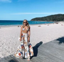 Camilla Reign Supreme Bralette & Tiered Maxi Skirt Set Size Print S/XS for rent on The Volte - image 1
