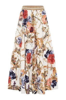 Camilla Reign Supreme Bralette & Tiered Maxi Skirt Set Size Print S/XS for rent on The Volte - image 3