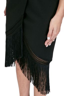 NICHOLAS - Fringe Crepe Wrap Cami Dress for rent on The Volte - image 5