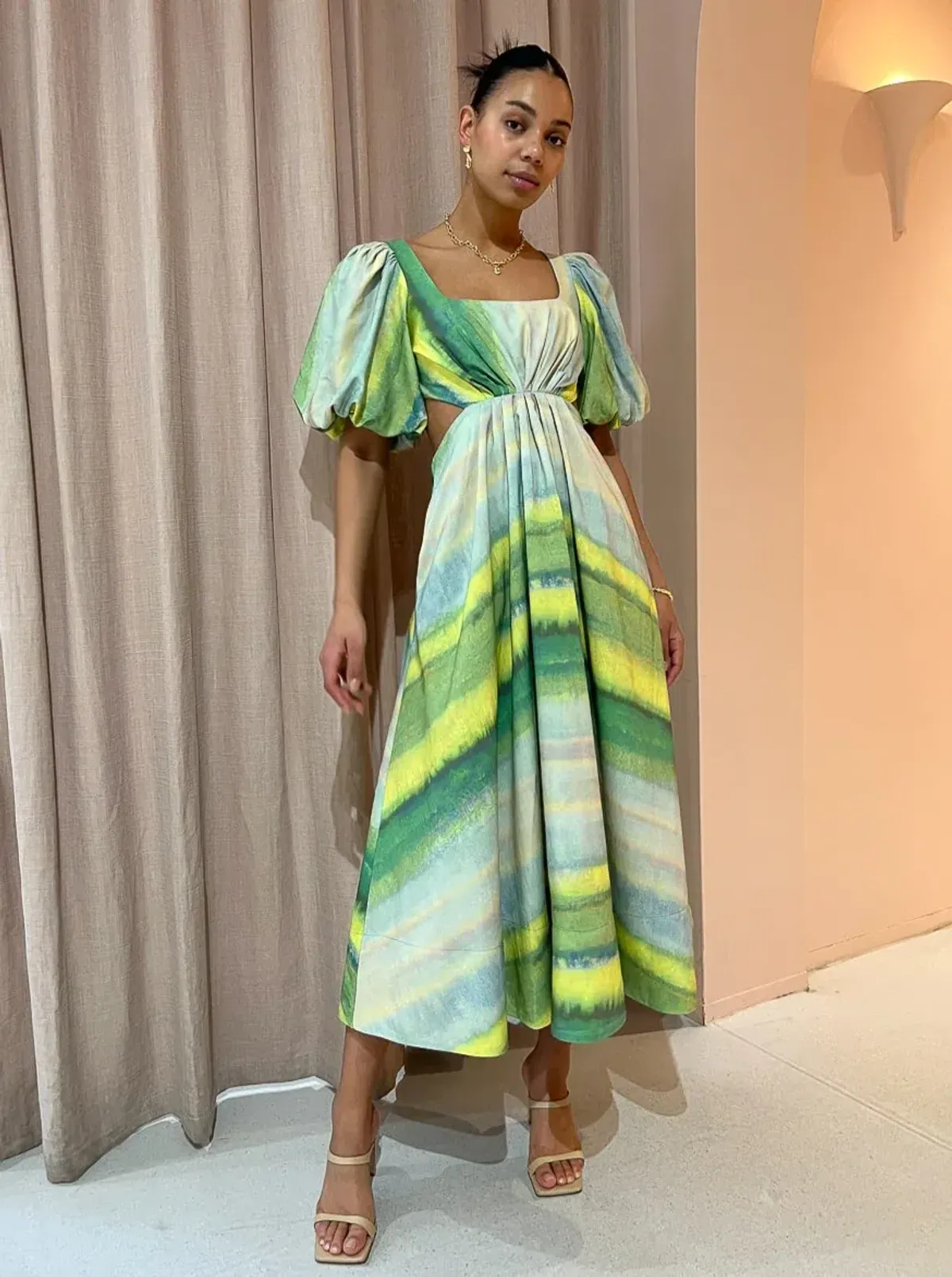 Acler Temple Dress in Impressionist Stripe Size 10 - Image 1