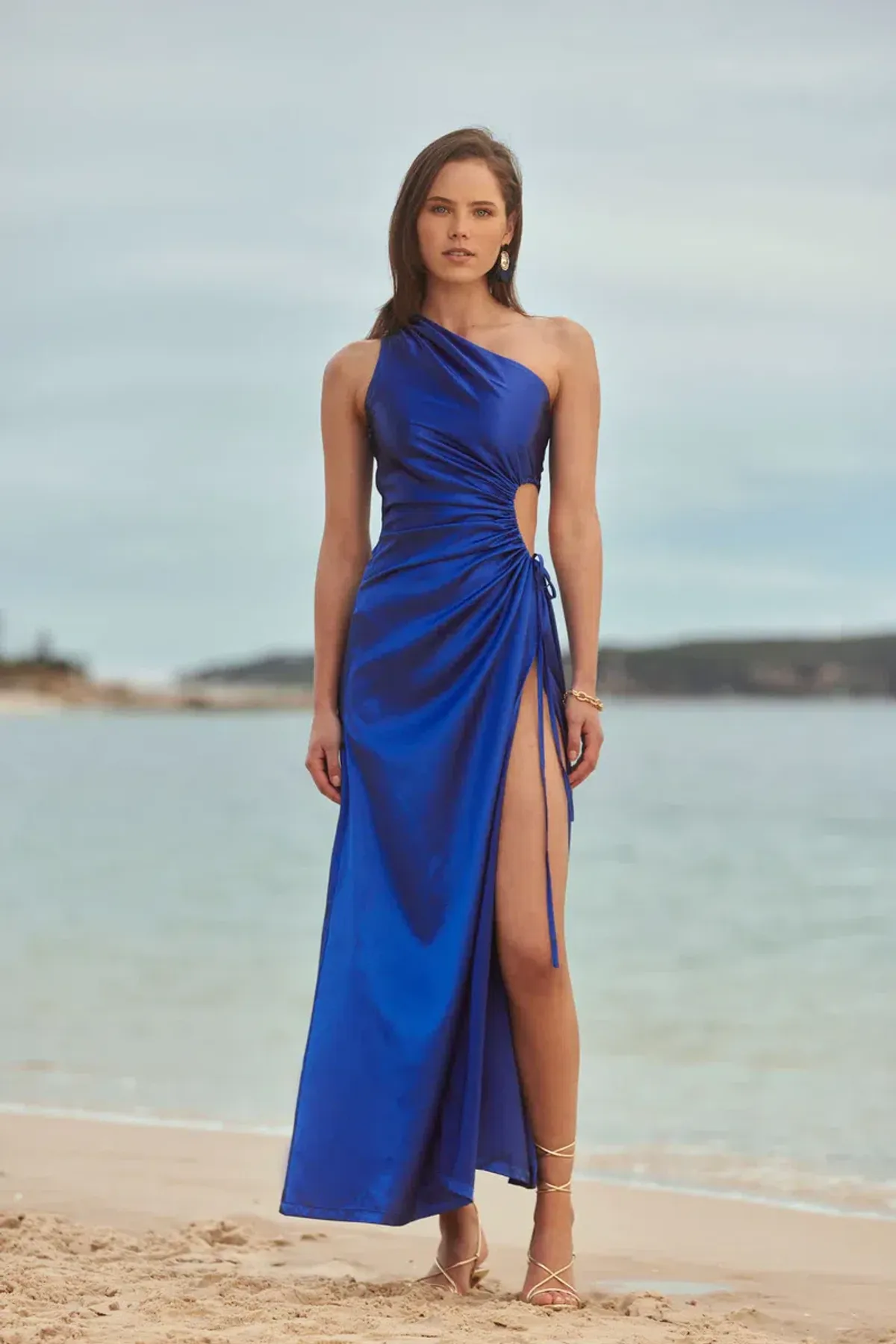 Sonya Moda Nour Maxi Dress in Moroccan Blue Size XS - Image 1