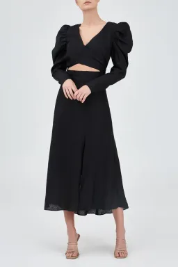 Keepsake the Label I Know Midi Dress Black Size 8 for rent on The Volte - image 1