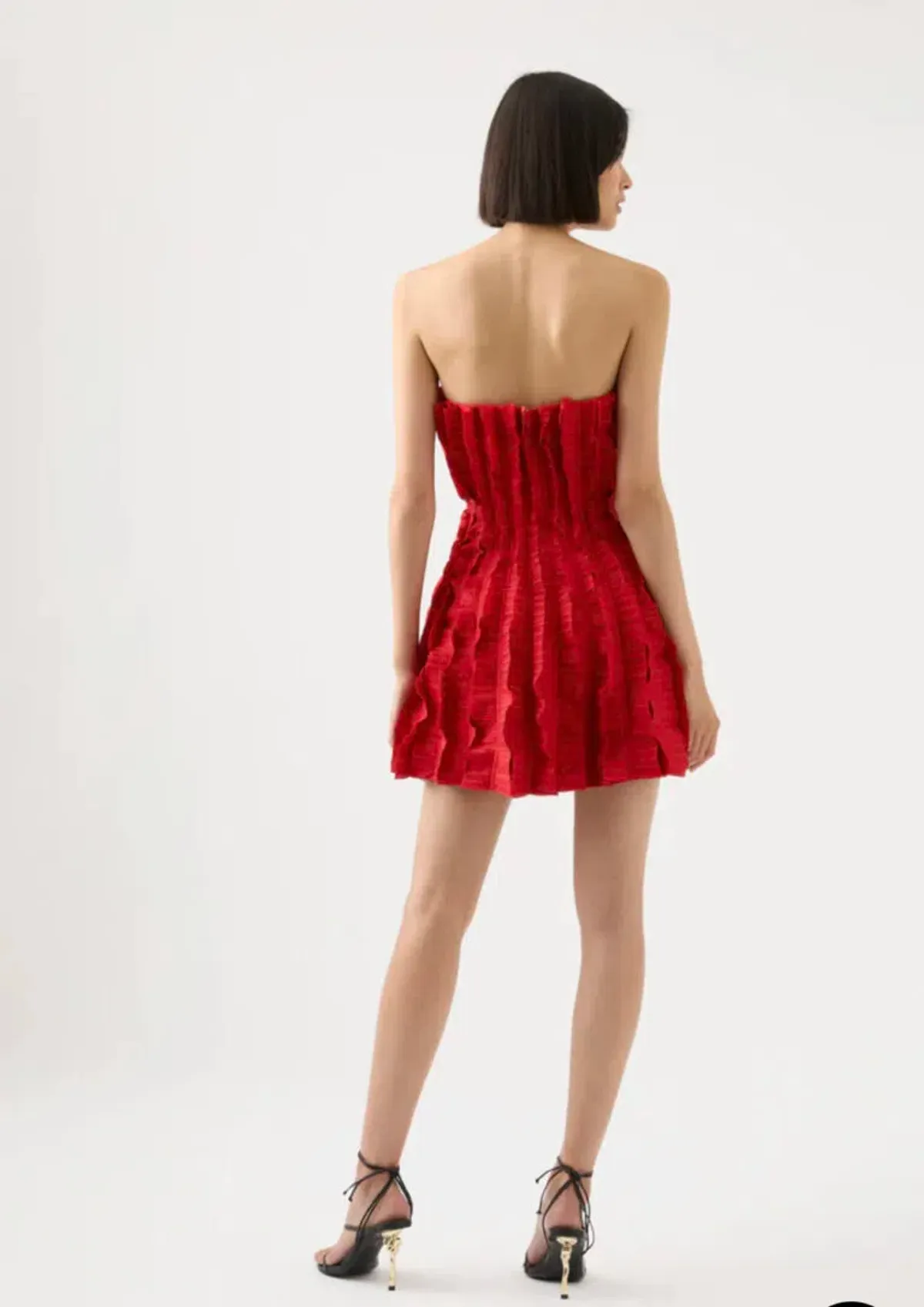 Aje Hybrid Sleeveless Mini Dress Red Size 8 - Image 4