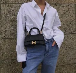 Balenciaga Hourglass S Handbag Box Black for rent on The Volte - image 2