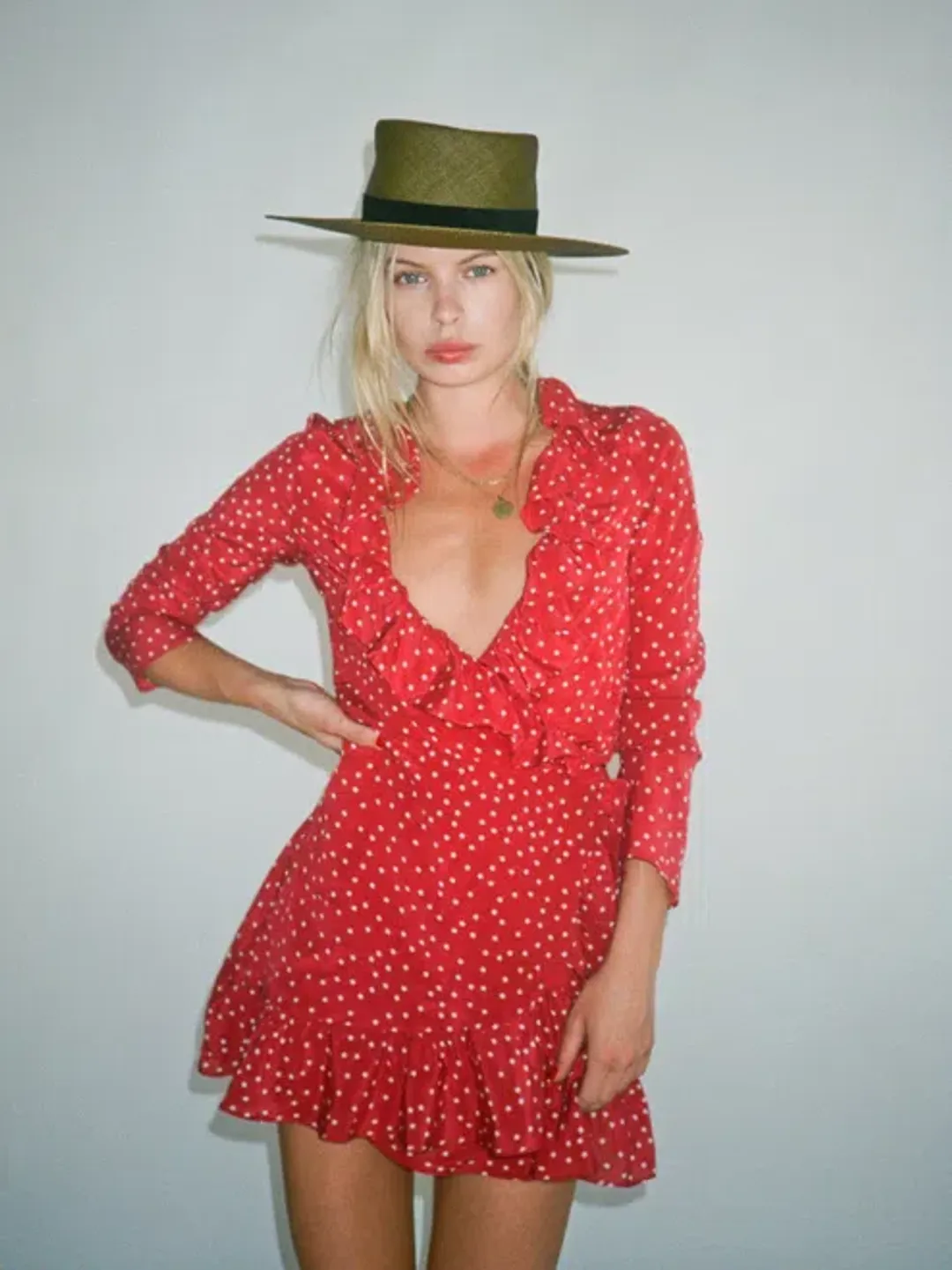Realisation Par The Alexandra Mini Dress Red Star Size 6 for rent on The Volte - main image