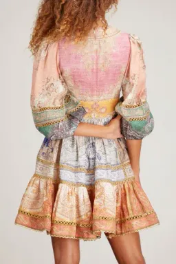 Zimmermann Anneke Lantern Mini Dress Print AU12 for rent on The Volte - image 6