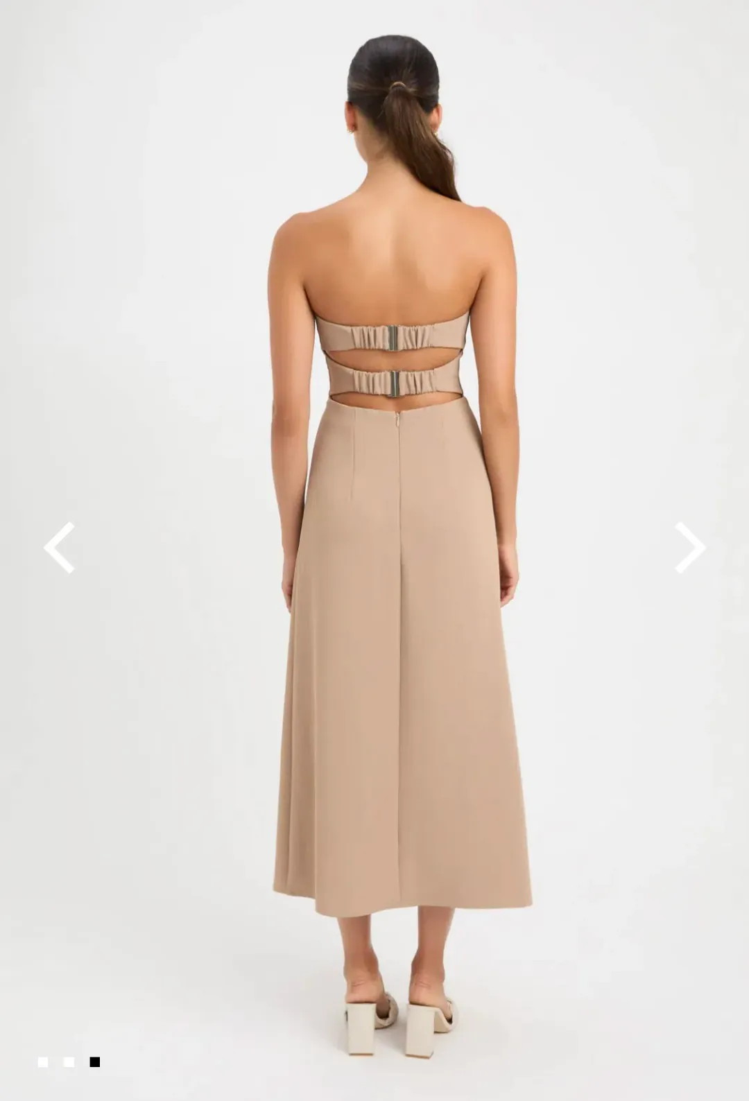 Kookai Alpha Strapless Dess Sirocco Size 6 for rent on The Volte - main image