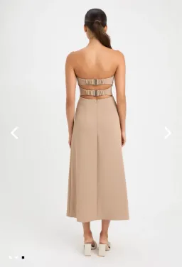 Kookai Alpha Strapless Dess Sirocco Size 6 for rent on The Volte - image 3
