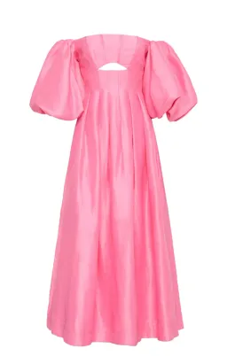 Aje Eugenia Off Shoulder Midi Dress Pink Size AU 12 for rent on The Volte - image 5