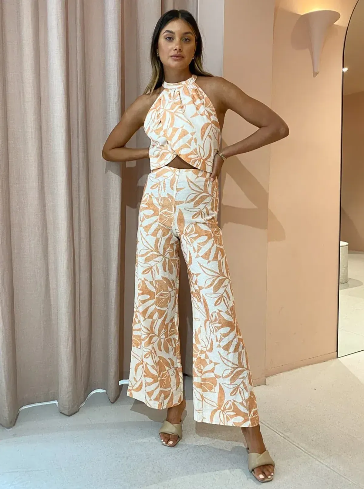 Issy Reflection Jumpsuit Paradise Print Size 6 for rent on The Volte - main image