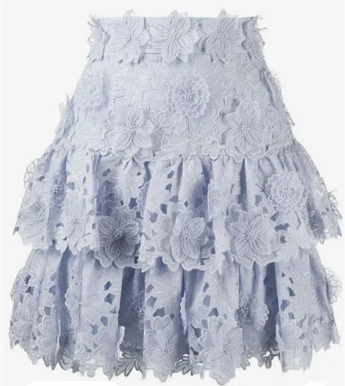 Zimmermann The Lovestruck Miniskirt Periwinkle Size 3 - Image 4